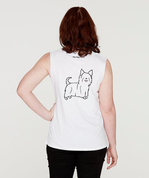 Silky Terrier Long Hair Mum Illustration: Tank - The Dog Mum