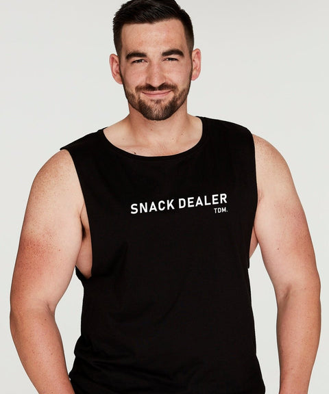 Snack Dealer (Block) Mens Tank - The Dog Mum