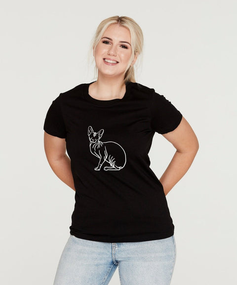 Sphynx Mum Illustration: Classic T-Shirt - The Dog Mum