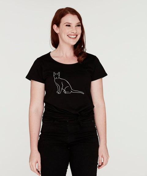 Tabby Cat Mum Illustration: Scoop T-Shirt - The Dog Mum