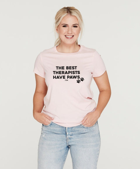 The Best Therapists Have Paws: Classic T-Shirt - The Dog Mum