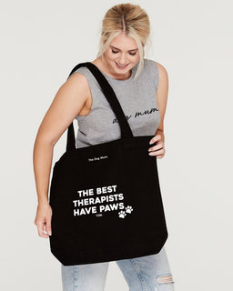The Best Therapists Have Paws: Luxe Tote Bag - The Dog Mum
