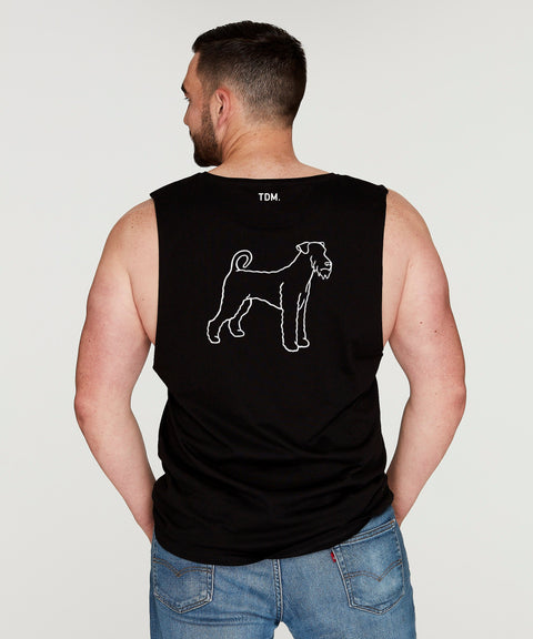 Airedale Terrier Dad Illustration: Tank - The Dog Mum