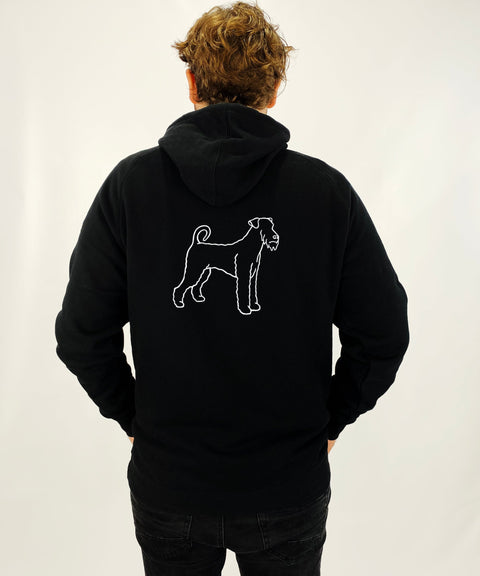 Airedale Terrier Dad Illustration: Unisex Hoodie - The Dog Mum