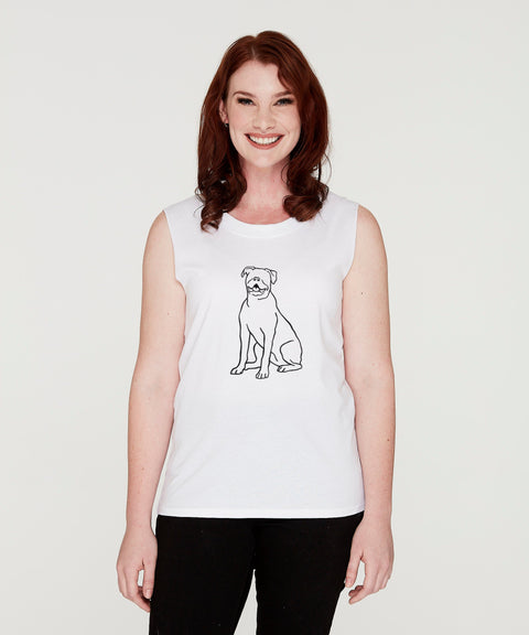 American Bulldog Mum Illustration: Tank - The Dog Mum