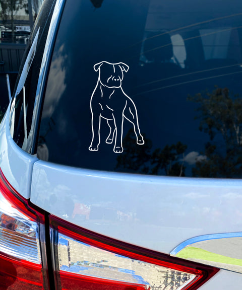 Amstaff Bumper Sticker - The Dog Mum