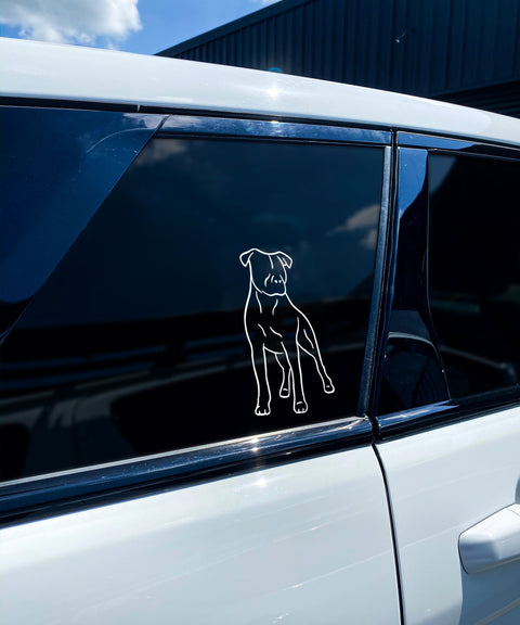 Amstaff Bumper Sticker - The Dog Mum