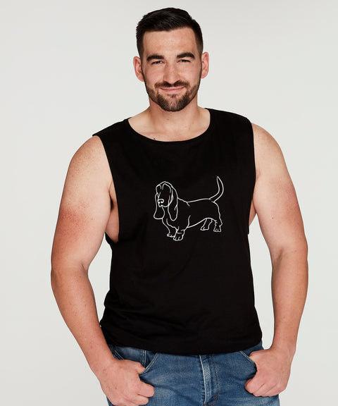 Basset Hound Dad Illustration: Tank - The Dog Mum