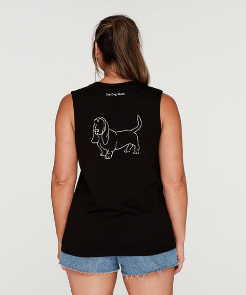 Basset Hound Mum Illustration: Tank - The Dog Mum