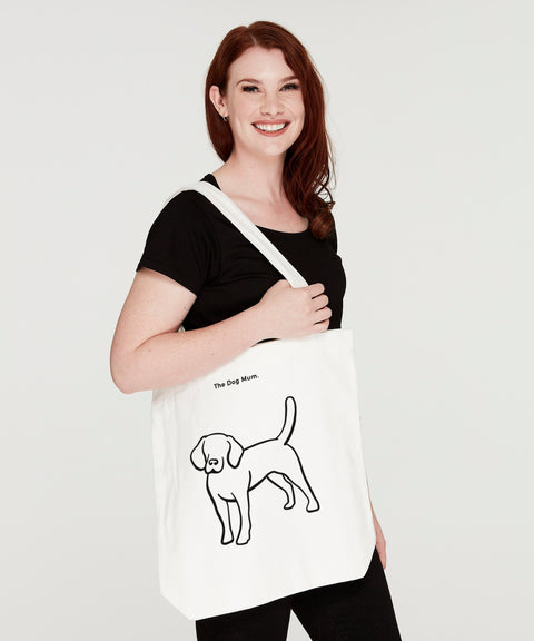 Beagle Illustration: Luxe Tote Bag - The Dog Mum