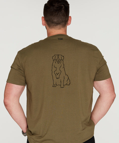 Bernese Mountain Dog Dad Illustration: T-Shirt - The Dog Mum