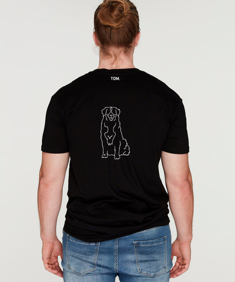 Bernese Mountain Dog Dad Illustration: T-Shirt - The Dog Mum