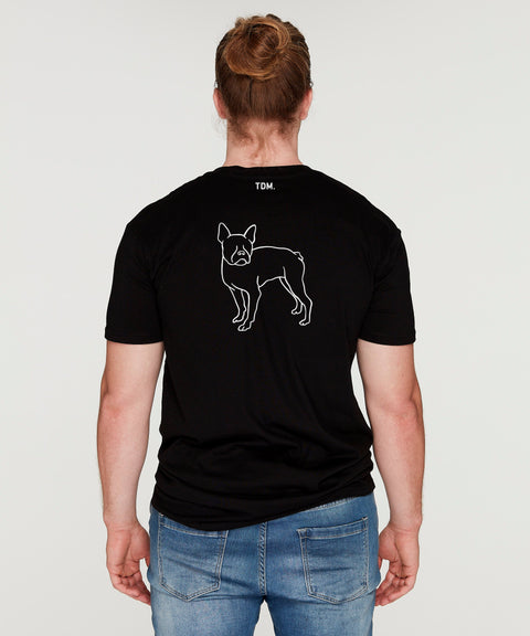 Boston Terrier Dad Illustration: T-Shirt - The Dog Mum