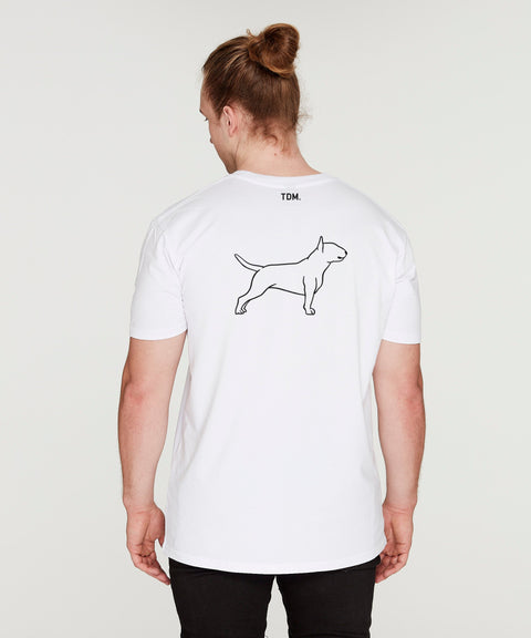 Bull Terrier Dad Illustration: T-Shirt - The Dog Mum