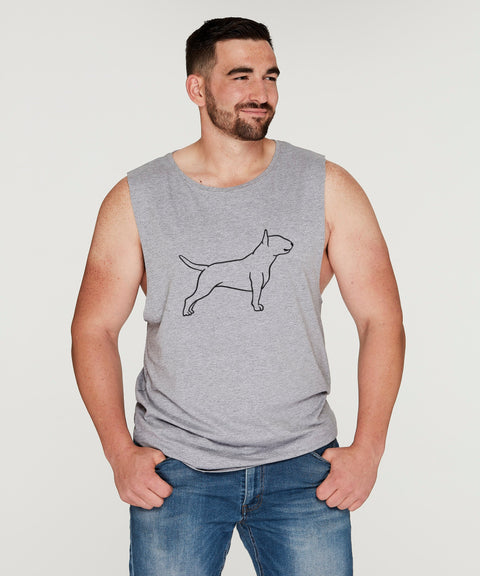 Bull Terrier Dad Illustration: Tank - The Dog Mum