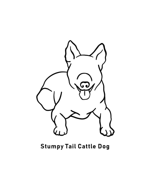 Cattle Dog Dad Illustration: Tank - The Dog Mum