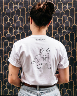Cattle Dog Mum Illustration: Unisex T-Shirt - The Dog Mum