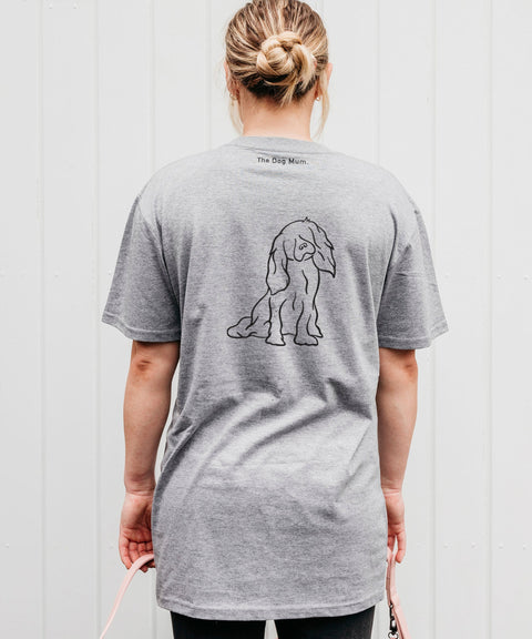 Cavalier King Charles Mum Illustration: Unisex T-Shirt - The Dog Mum