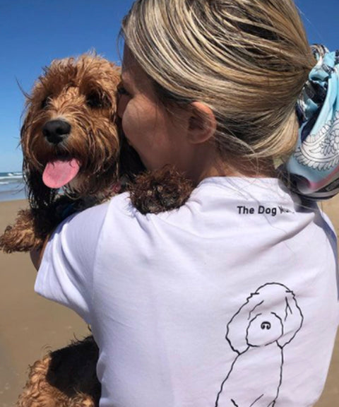 Cavoodle Mum Illustration: Classic T-Shirt - The Dog Mum