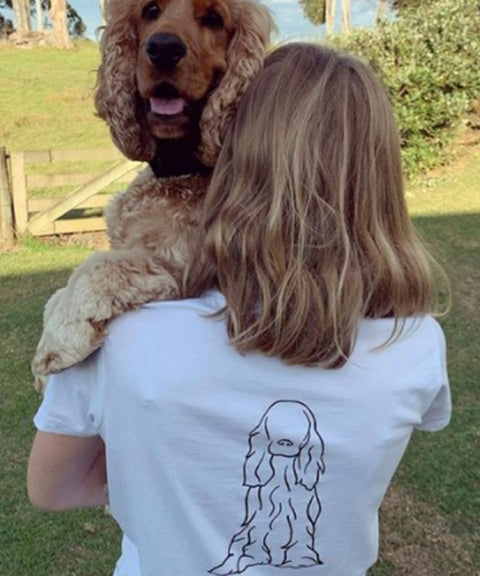 Cocker Spaniel Mum Illustration: Classic T-Shirt - The Dog Mum
