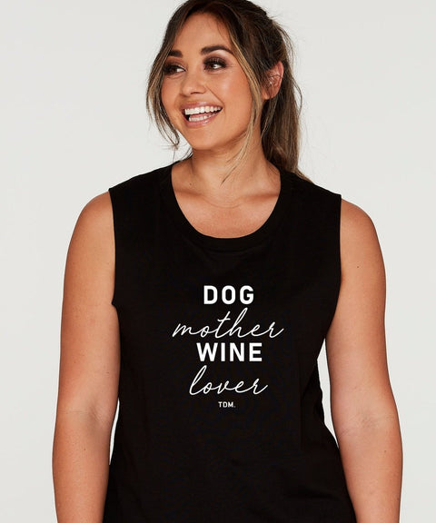Dog Mother Wine Lover Tank - The Dog Mum