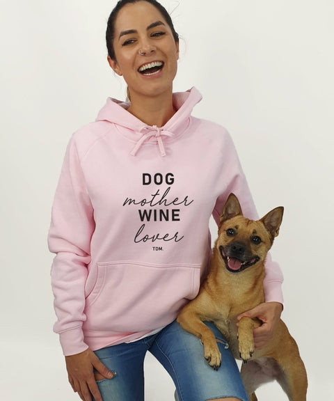 Dog Mother Wine Lover Unisex Hoodie - The Dog Mum