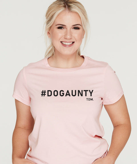 The Dog Mum - Dog Aunty T-Shirt - Pink