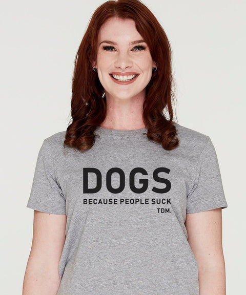 Dogs Because People Suck Classic T-Shirt - The Dog Mum