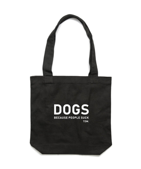 Dogs Because People Suck Men's Luxe Tote Bag - The Dog Mum