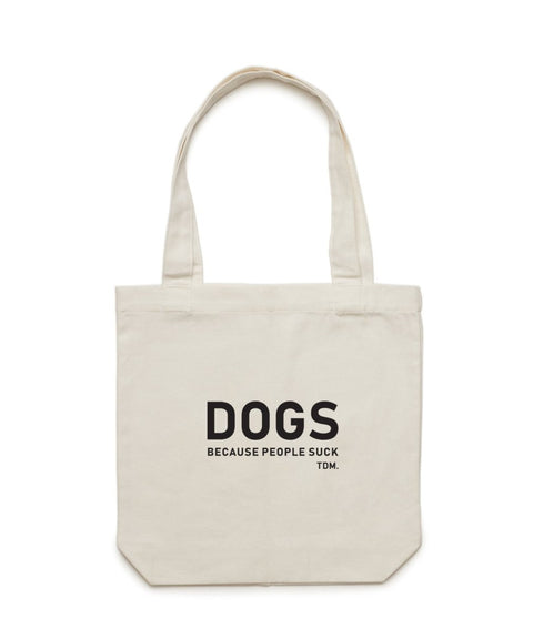 Dogs Because People Suck Men's Luxe Tote Bag - The Dog Mum