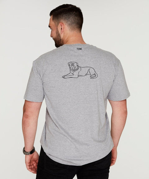 Dogue De Bordeaux Dad Illustration: T-Shirt - The Dog Mum