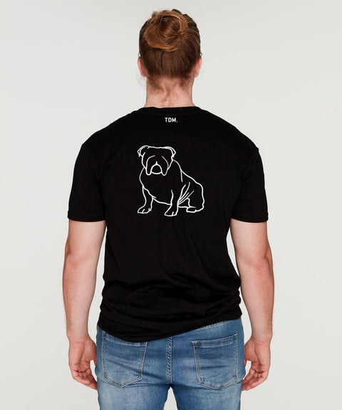 English Bulldog Dad Illustration: T-Shirt - The Dog Mum