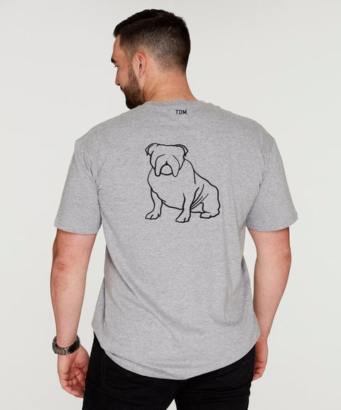 English Bulldog Dad Illustration: T-Shirt - The Dog Mum