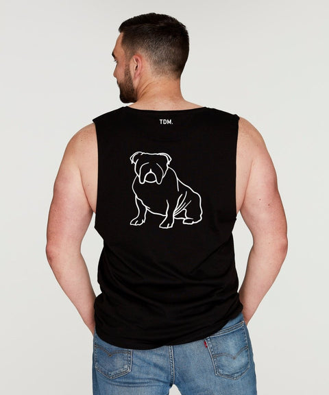 English Bulldog Dad Illustration: Tank - The Dog Mum