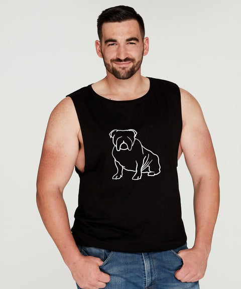 English Bulldog Dad Illustration: Tank - The Dog Mum