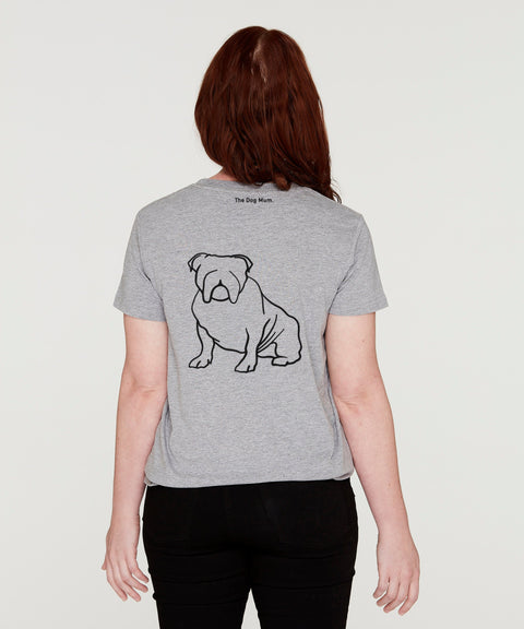English Bulldog Mum Illustration: Classic T-Shirt - The Dog Mum
