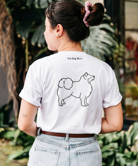 Finnish Lapphund Mum Illustration: Unisex T-Shirt - The Dog Mum
