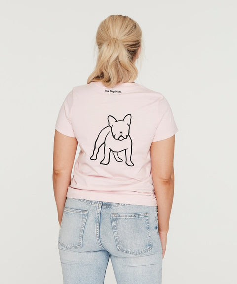 Frenchie Mum Illustration: Classic T-Shirt - The Dog Mum