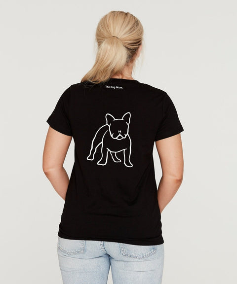 Frenchie Mum Illustration: Classic T-Shirt - The Dog Mum