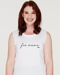 Fur Mama (Cursive) Tank - The Dog Mum