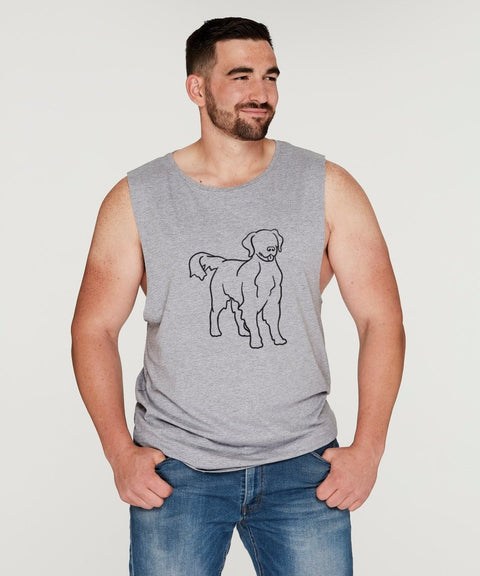 Golden Retriever Dad Illustration: Tank - The Dog Mum