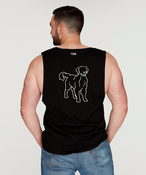 Golden Retriever Dad Illustration: Tank - The Dog Mum