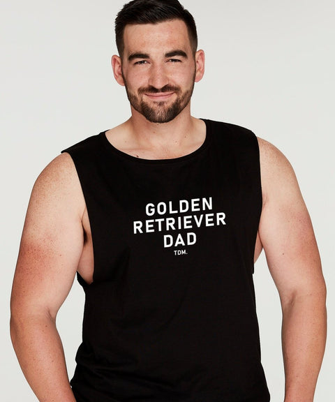 Golden Retriever Dad Illustration: Tank - The Dog Mum