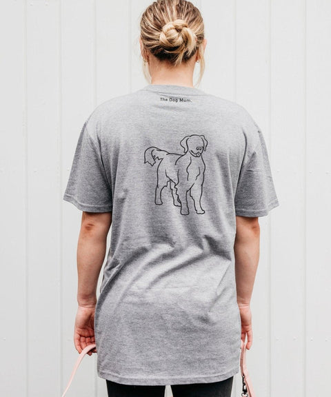 Golden Retriever Mum Illustration: Unisex T-Shirt - The Dog Mum