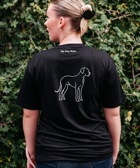Great Dane Mum Illustration: Unisex T-Shirt - The Dog Mum
