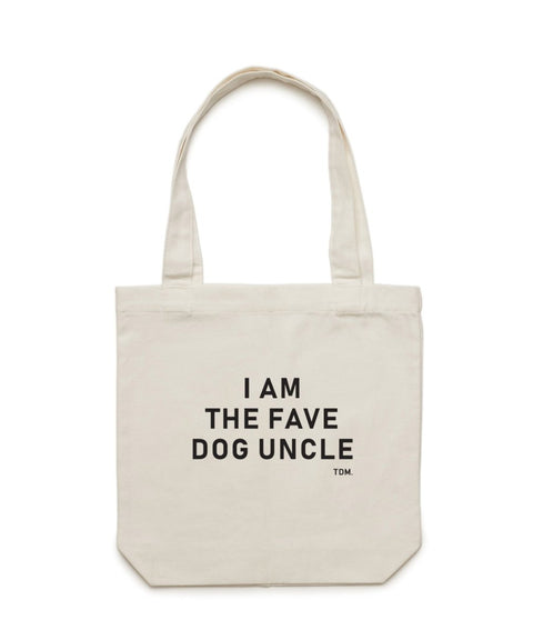 I Am The Fave Dog Uncle Luxe Tote Bag - The Dog Mum