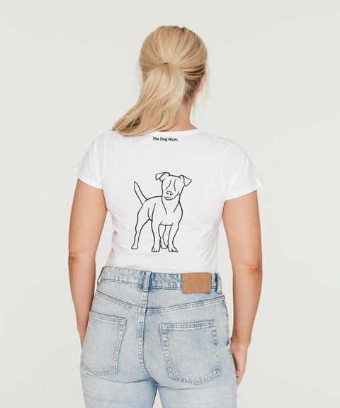 Jack Russell Mum Illustration: Scoop T-Shirt - The Dog Mum