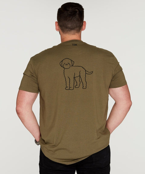 Lagotto Romagnolo Dad Illustration: T-Shirt - The Dog Mum
