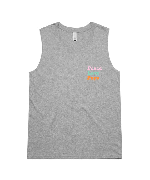 Make Pups Not War Ladies Tank - The Dog Mum