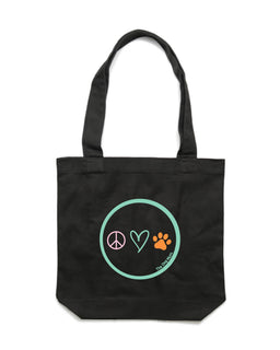 Make Pups Not War Luxe Tote Bag - The Dog Mum